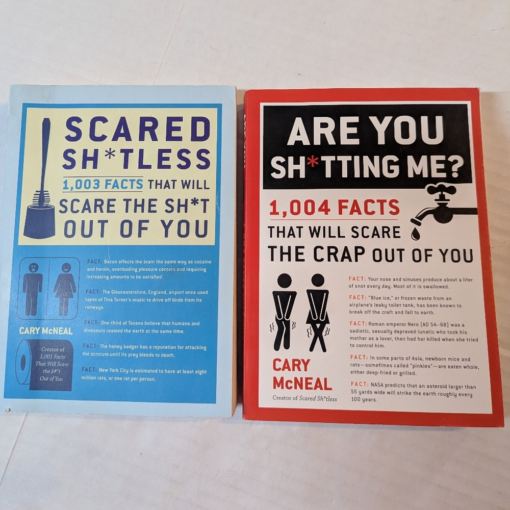 Scared Sh**Less And Are You Sh***ting Me Fact Books Set Of 2